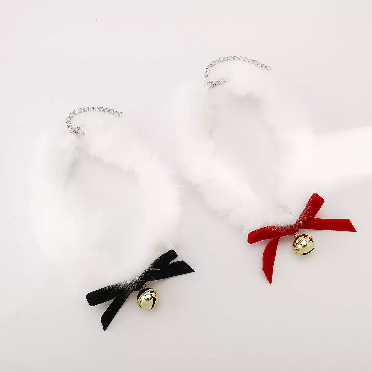 Christmas Choker Necklace with Red Bow