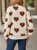 Switch Fuzzy Heart Dropped Shoulder Sweatshirt 3 image