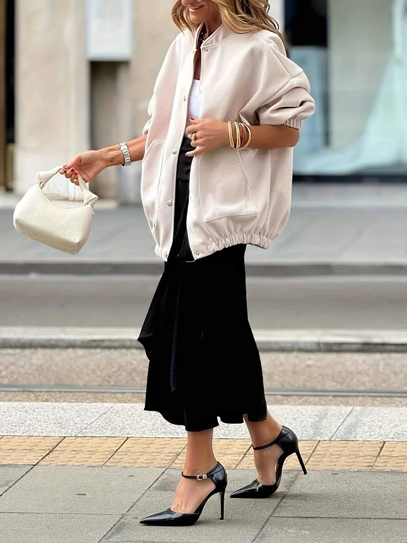 Button Up Long Sleeve Jacket