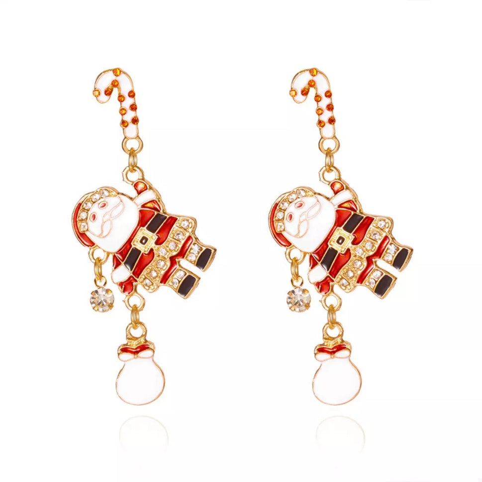 Christmas Santa Drop Earrings