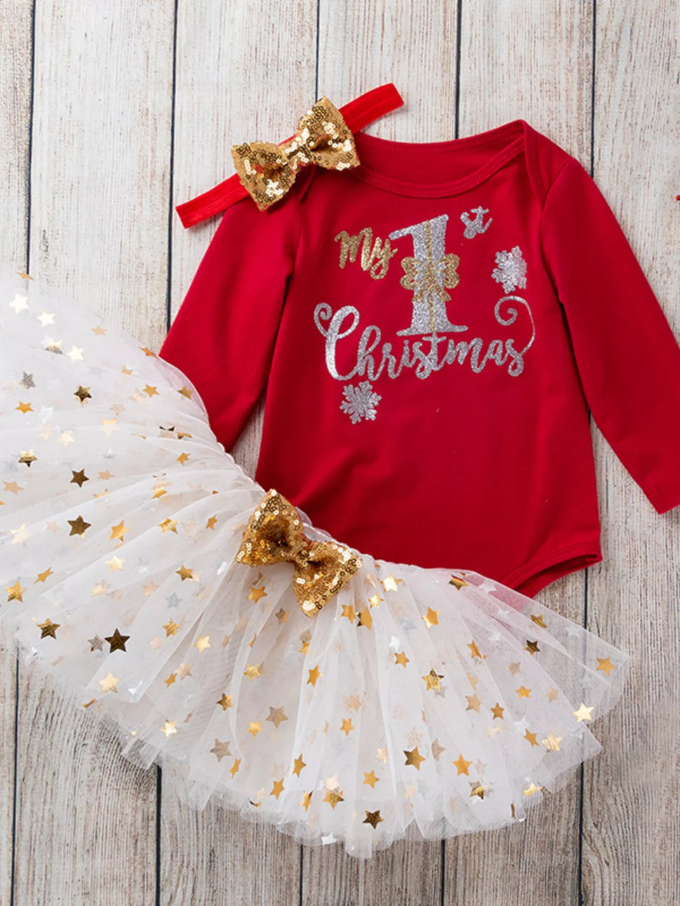 Children's My First Christmas 3 Piece Outfit Set