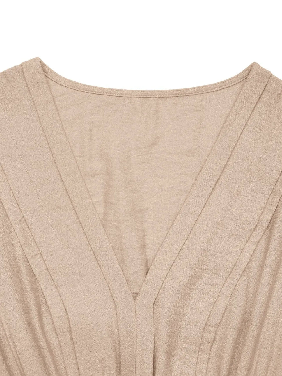 V-Neck Sleeveless Midi Dress