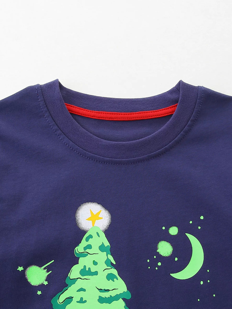 Children's Christmas Deer Graphic Long Sleeve T-Shirt