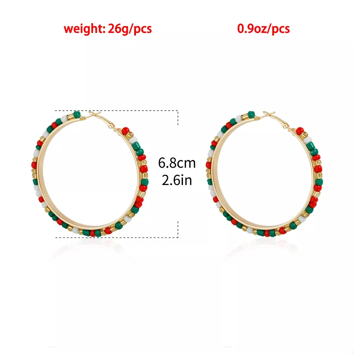 18K Gold-Plated Hoop Earrings