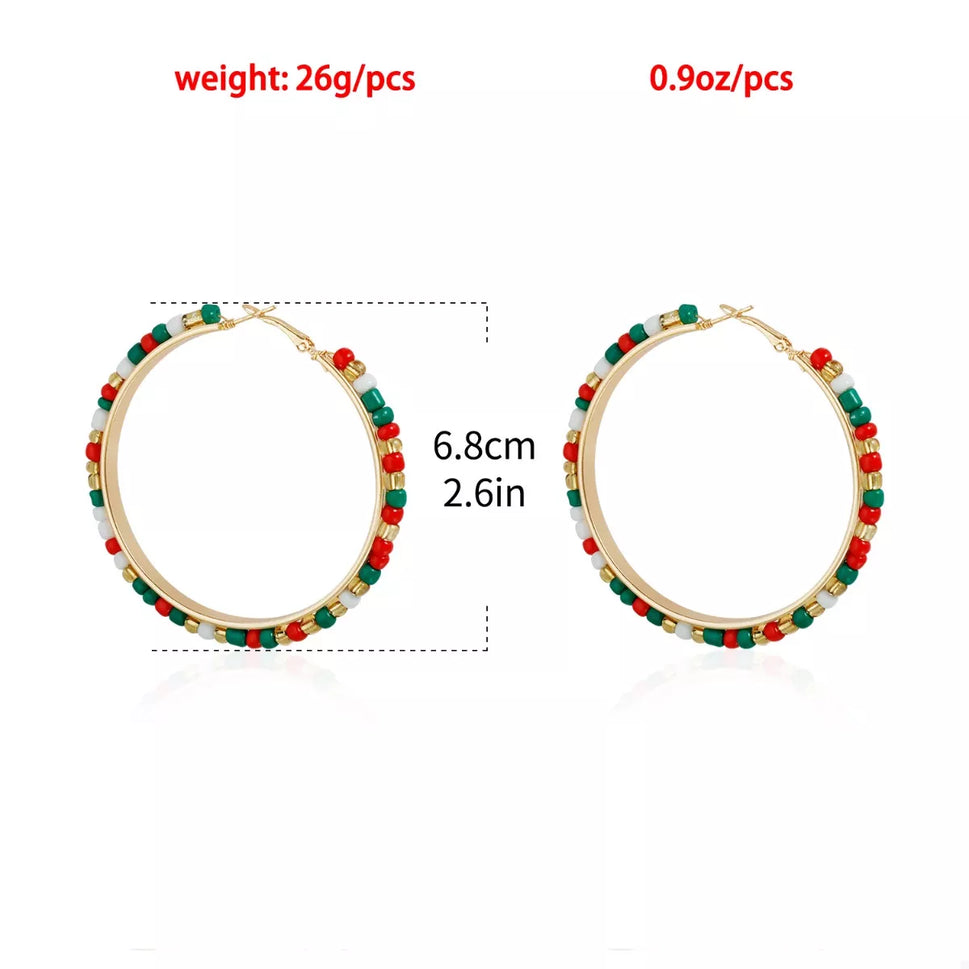 18K Gold-Plated Hoop Earrings