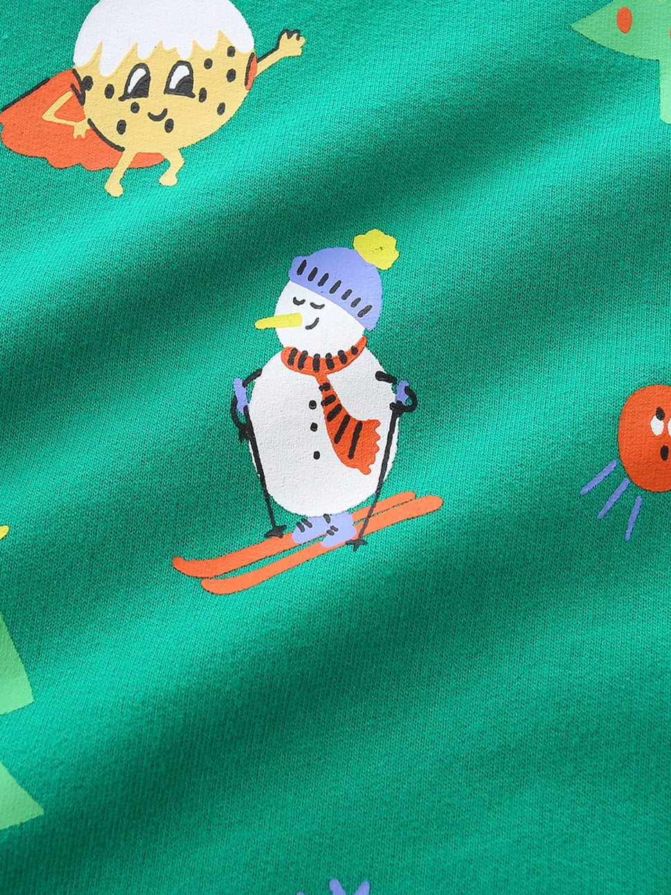 Children's Christmas Print Round Neck Sweatshirt